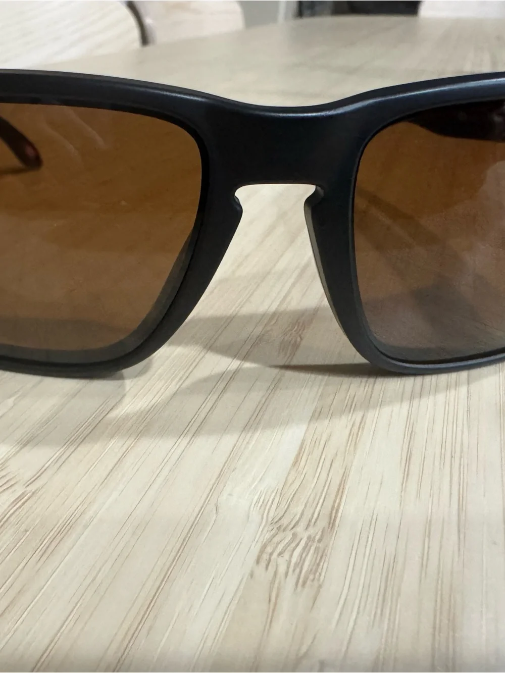 Oakley Black Sunglasses with Red Stripe and Gold Hardware